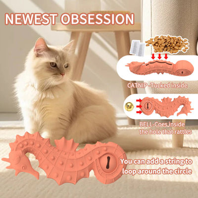 bán nóng BPA miễn phí silicone con chó ngựa biển câu đố đồ chơi trứng con chó ăn chậm cho chó thú cưng tương tác silicone PET nhai đồ chơi