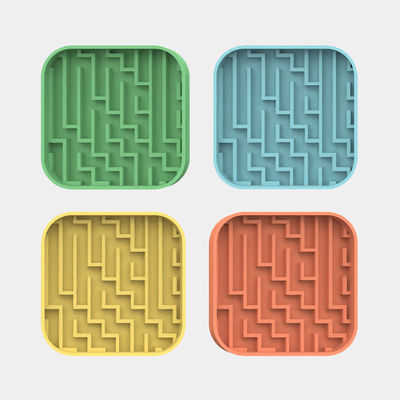 Tùy chỉnh mê cung dễ thương Mô hình silicon thú cưng Chó thực phẩm Chăn nuôi Mat silicone Slow Feeder Licking Pad