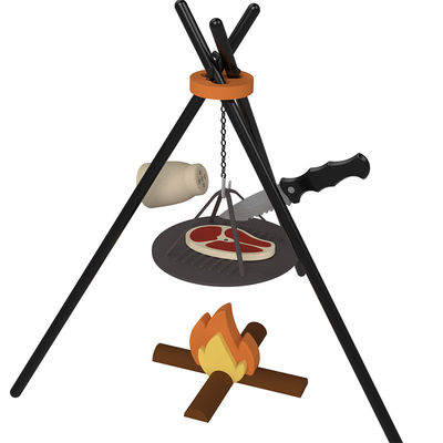 Logo tùy chỉnh 19 PC Silicone giả vờ BBQ Grill Chơi bếp nấu ăn đồ chơi Mini Chef Barbecue Role Playing Set Kids Bếp đồ chơi quà tặng