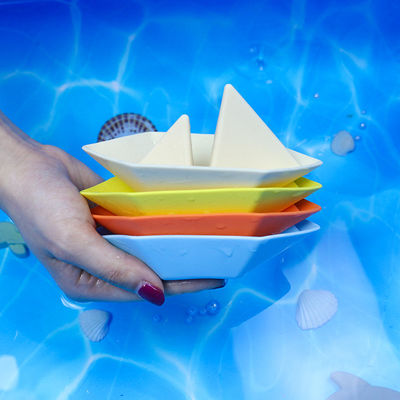 Mới đến BPA an toàn silicone bồn tắm thuyền đồ chơi dễ dàng để làm sạch trẻ em chơi đồ chơi bồn tắm giáo dục silicone bồn tắm cậu bé