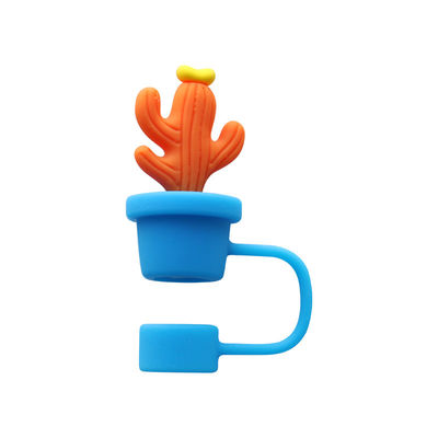 Cactus Straw Stoppers Protector Thức uống phụ kiện và thiết kế thực tế tái sử dụng Cute Silicone Straw Cover Tips Protectors