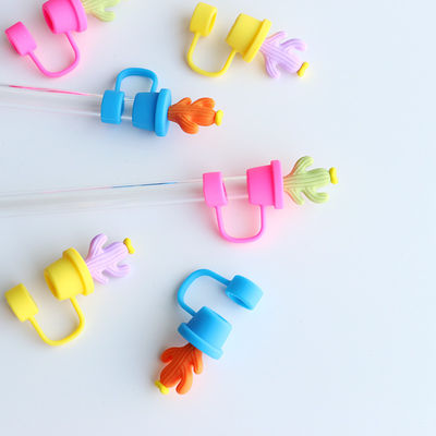 Cactus Straw Stoppers Protector Thức uống phụ kiện và thiết kế thực tế tái sử dụng Cute Silicone Straw Cover Tips Protectors