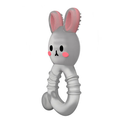 2025 Nhà máy Thỏ Thiết kế dễ thương minh bạch cảm giác kem đông lạnh silicone em bé nước đầy răng
