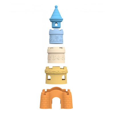 Nhà sản xuất silicone thiết kế khuôn riêng tùy chỉnh và bán buôn có sẵn thiết kế silicone lâu đài tháp chặn đồ chơi