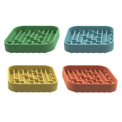 Nhà sản xuất tùy chỉnh thú cưng silicone lick Mat thú cưng chó mèo Slow Feeder Dowl Mat chó thực phẩm gấp Bowl Slow Feeder Dowl