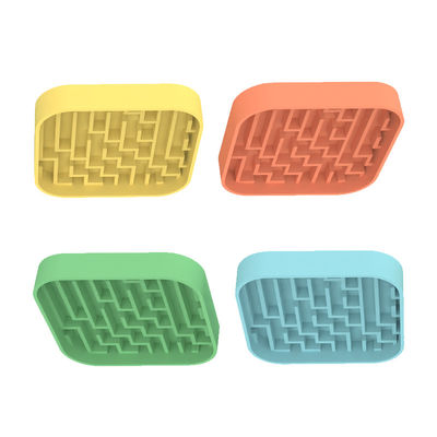 Nhà sản xuất tùy chỉnh thú cưng silicone lick Mat thú cưng chó mèo Slow Feeder Dowl Mat chó thực phẩm gấp Bowl Slow Feeder Dowl