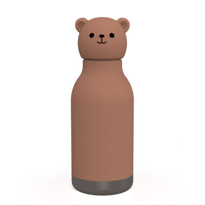 Bear Design Original Custom Food Grade Silicone 304 Stainless Steel Trẻ em trở lại trường Sinh nhật Đồ uống Trẻ em Đồ huấn luyện