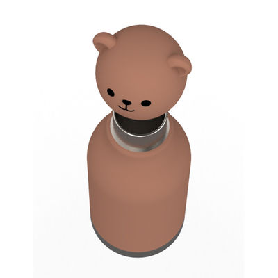 Bear Design Original Custom Food Grade Silicone 304 Stainless Steel Trẻ em trở lại trường Sinh nhật Đồ uống Trẻ em Đồ huấn luyện