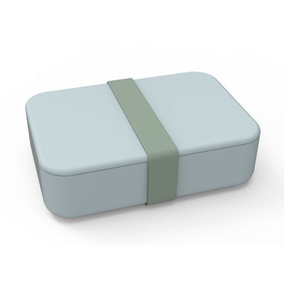 Tùy chỉnh Logo Dây chứa thực phẩm hình chữ nhật silicone mang theo chất lượng thực phẩm hộp Bento với nắp 3 lưới
