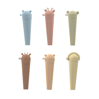 Khuôn làm kẹo mút bằng silicon hình động vật dễ thương - Không chứa BPA, Máy rửa chén an toàn cho kem que tự làm