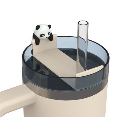 Thiết bị cho quầy bar Đồ vẽ hoạt hình dễ thương Panda Thỏ Thỏ Lợn Thiết kế BPA Không có chất lượng thực phẩm Silicone Aceesoreis cho chai Tumblers