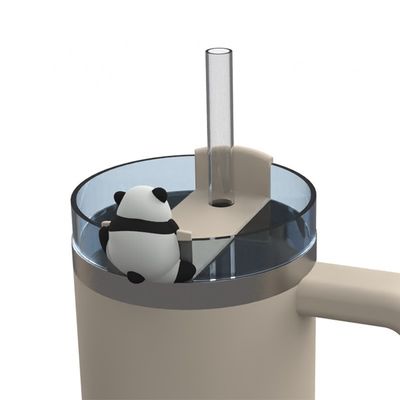 Thiết bị cho quầy bar Đồ vẽ hoạt hình dễ thương Panda Thỏ Thỏ Lợn Thiết kế BPA Không có chất lượng thực phẩm Silicone Aceesoreis cho chai Tumblers