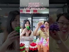 Khối nhẫn xếp chồng bằng silicon mềm Babe có hình cây thông Noel