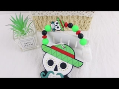 Halloween Witches Hat Silicone Baby Teether Đầy màu sắc để làm dịu cơn đau khi mọc răng